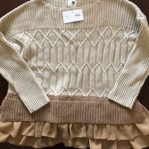 NWT Everleigh beige oversized sweater